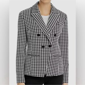 Stylish Bagatelle Classic Long Sleeve
Houndstooth Double-Breasted Blazer Sz L
